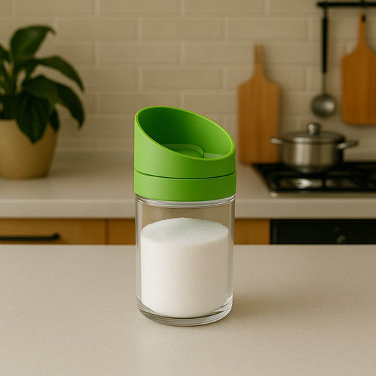 Apex Slant-Lid Kitchen Storage Jar Set (2 Pc) - Gadgetspiremart