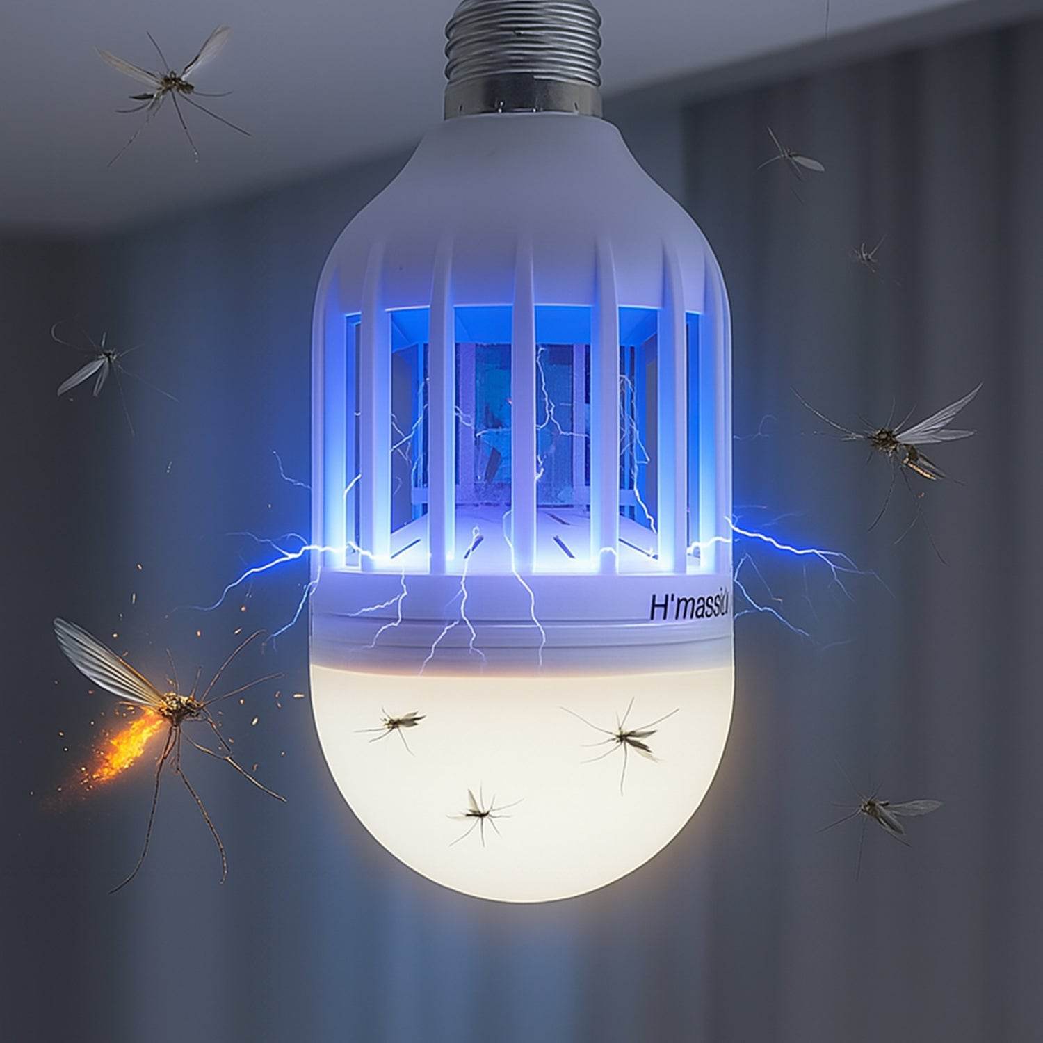 5W Mosquito Killer Lamp E27 LED Zapper for Summer Insects & Moths - Gadgetspiremart