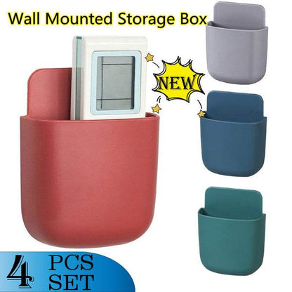 Wall Mounted Storage Case with Mobile Phone Charging Holder - Gadgetspiremart