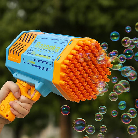69 Holes Big Rechargeable Powerful Machine Bubble Gun Toys for Kids Adults, Bubble Makers, Big Rocket Boom Bubble Blower Best Gifts - Gadgetspiremart