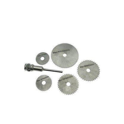 6pcs Metal HSS Circular Saw Blade Set Cutting Discs for Rotary Tool - Gadgetspiremart
