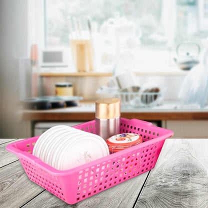 Plastic Medium Size Cane Fruit Baskets - Gadgetspiremart