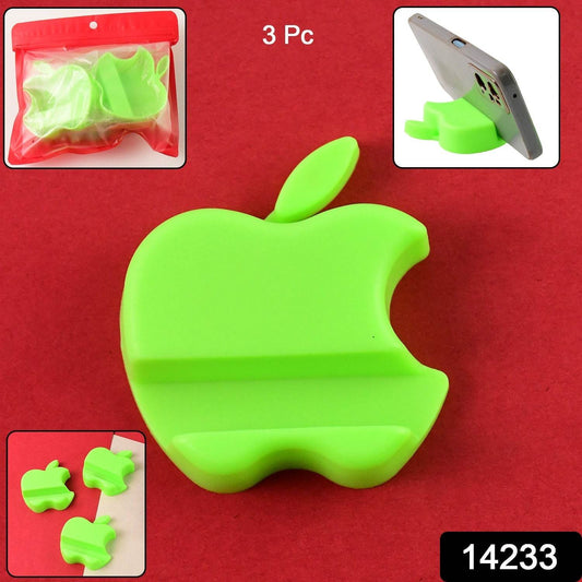 Apple-Shaped Plastic Mobile Phone Holder (3 Pc & mix color) - Gadgetspiremart