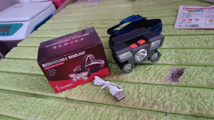 5 LED Headlamp USB Rechargeable Head Light (1 Pc) - Gadgetspiremart