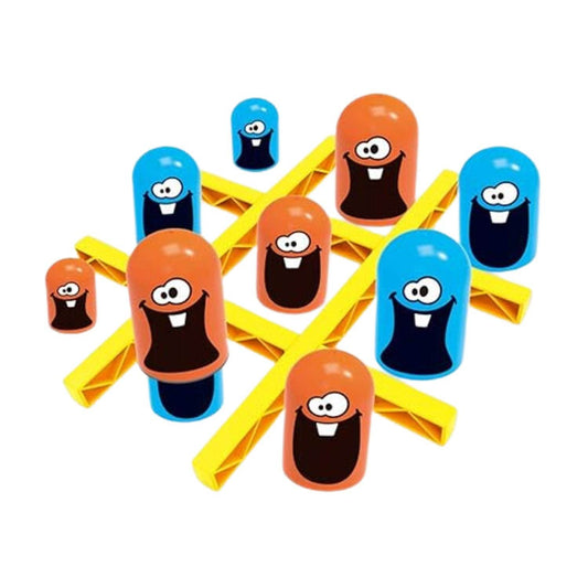 Tic-Tac-Toe Game, Gobble Game, Board Game Indoor (1 Set) - Gadgetspiremart