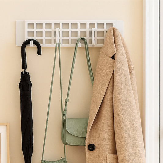5Spin Plastic Hanger Hook, Hotel, Bathroom Wardrobe Wall Clothes Coat Towel Hanging Hanger Hook Plastic Sticker Multipurpose Hanger Hooks