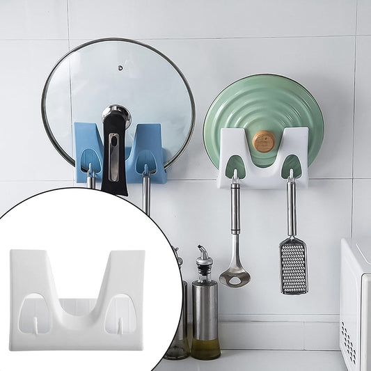 Multifunction Kitchen Rack: Plate, Dish Rack, Pot Lid Holder (Wall Mounted)