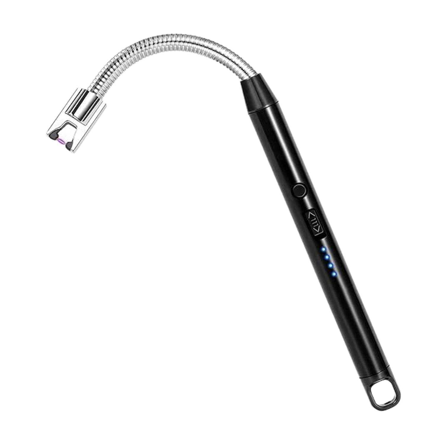 Long Flexible USB Rechargeable Electric Arc Lighter – Windproof, Flameless Plasma - Gadgetspiremart