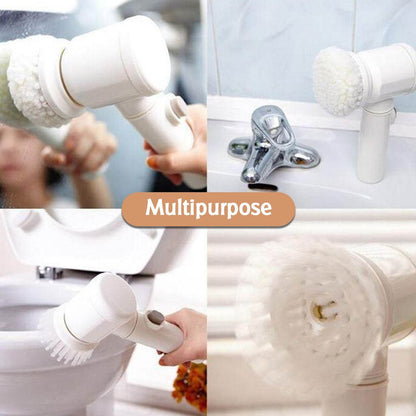 5in1 Home Kitchen Electric Cleaning Brush, Electric Spin Scrubber - Gadgetspiremart