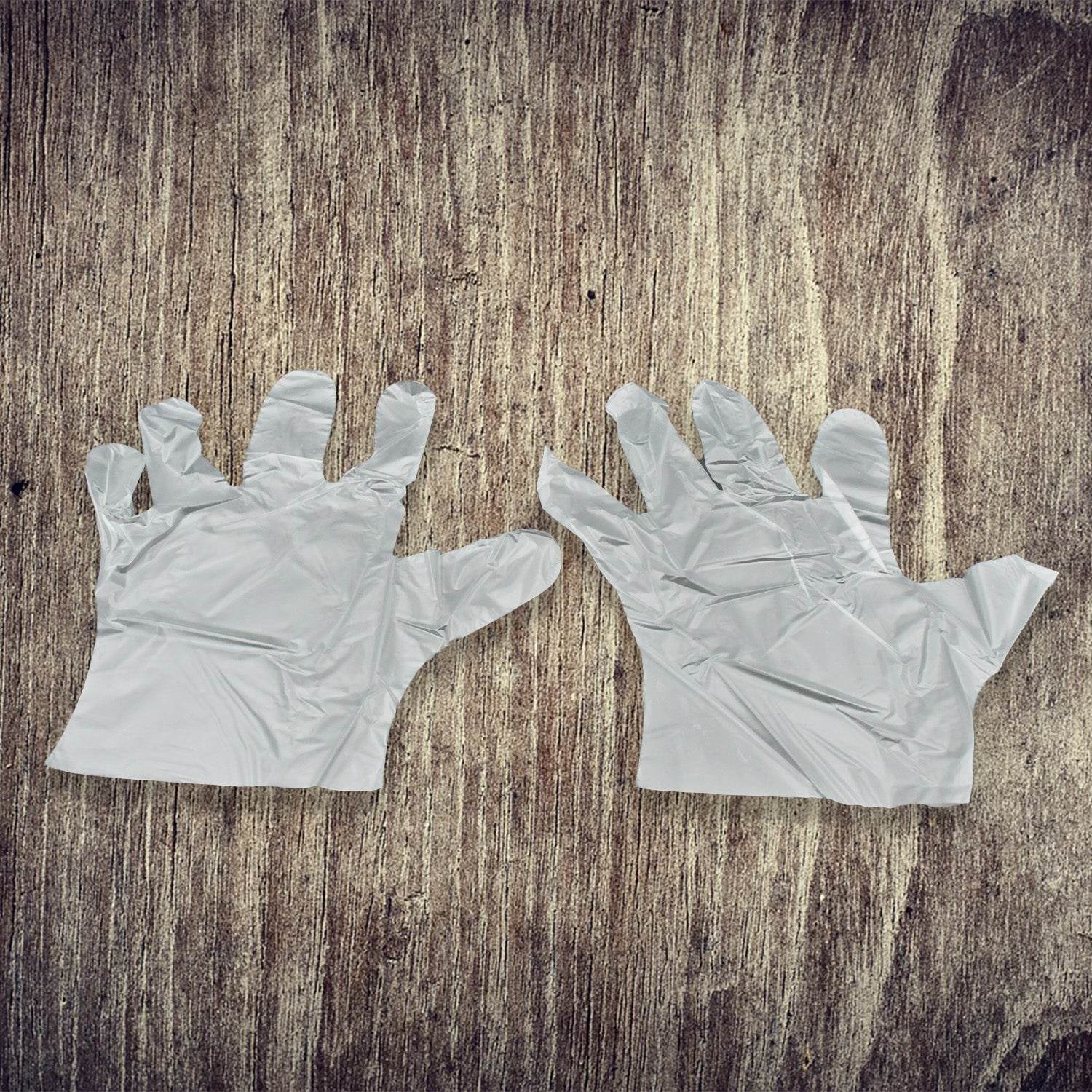 Large Disposable Gloves (100 Pcs): Clear Plastic, Multipurpose - Gadgetspiremart