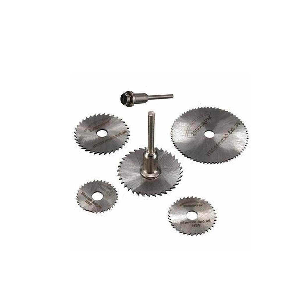 6pcs Metal HSS Circular Saw Blade Set Cutting Discs for Rotary Tool - Gadgetspiremart