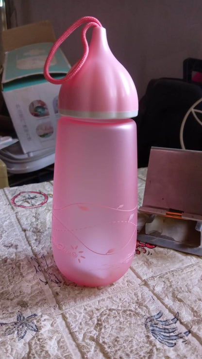 Unique Shape Premium Plastic water bottle With Dori Easy to Carry (1 Pc / 550 ML) - Gadgetspiremart