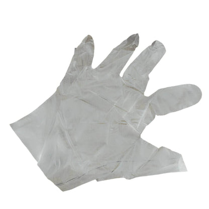 Large Disposable Gloves (100 Pcs): Clear Plastic, Multipurpose - Gadgetspiremart
