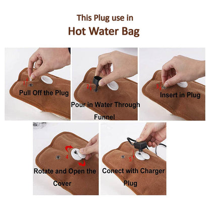 5 Pc Hot Water Bag in Water Stopper used as a stopper while injecting nails on walls etc. - Gadgetspiremart