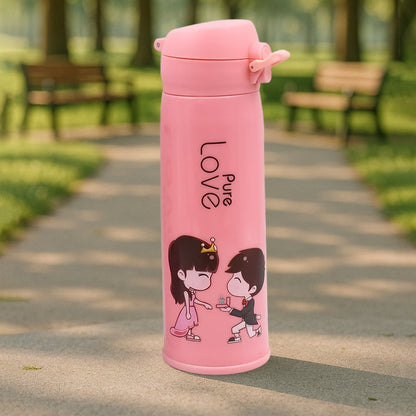 Pure Love outdoor sport water bottle 500ml leak proof BPA-free for travel cold and hot water glass