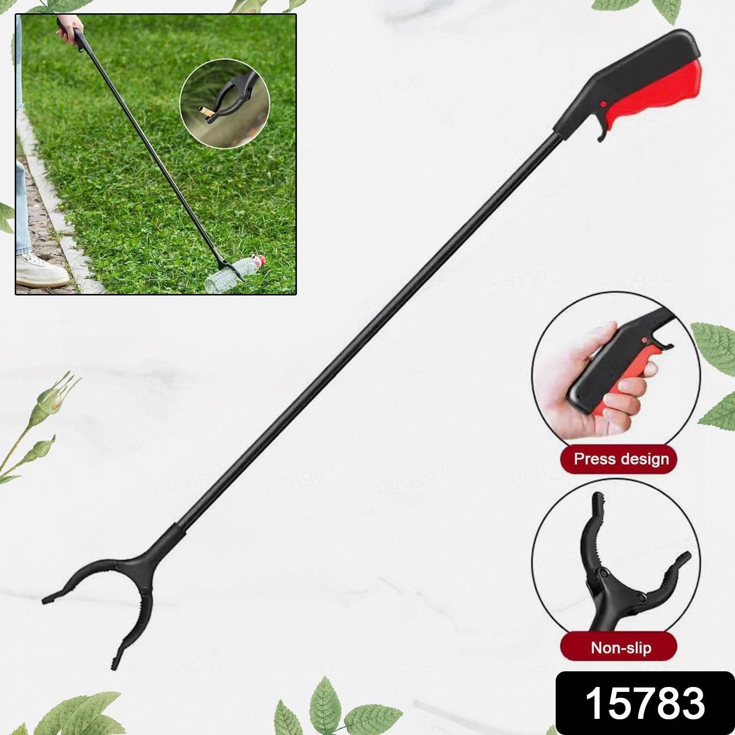 Tool Pick Up Stick for Elderly, Robust Gripping Tool for Outdoor Cleaning (1 pc / Big) - Gadgetspiremart