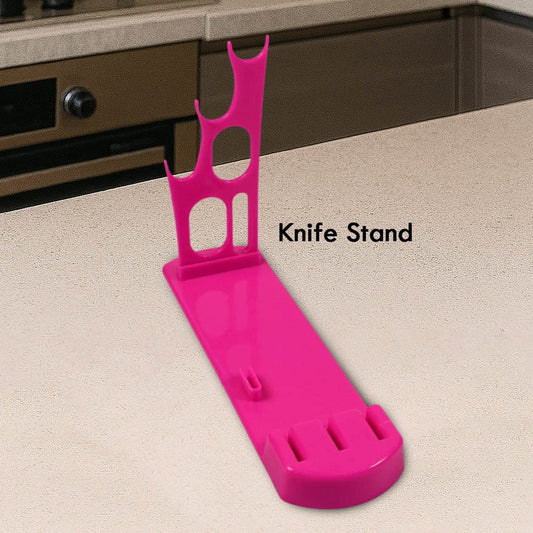 Plastic Kitchen Knife Stand Best Kitchen Knife Stand Multifunction Knife Holder - Gadgetspiremart