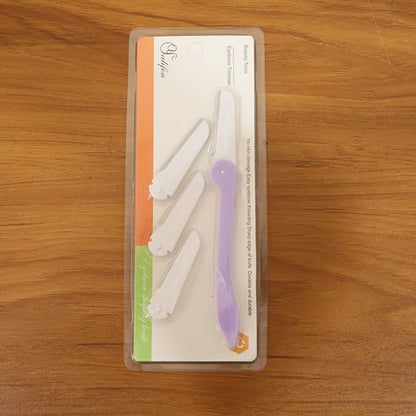 Eyebrow facial hair razor with 3 Replaceable Blades