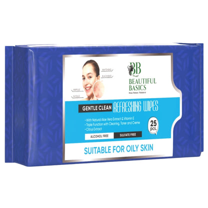 Refreshing Wet Wipes for Face 25 Wipes