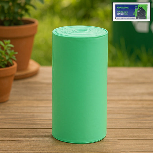 Sustainable Corn Starch Green Garbage Sacks