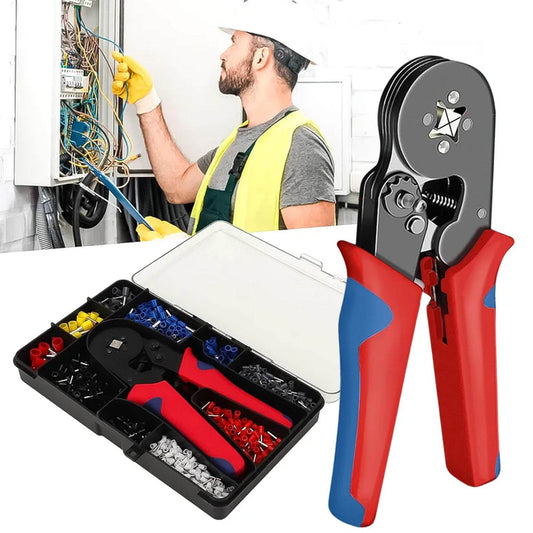 Approx 1200 Piece Ferrule Crimping Tool Kit Set - Gadgetspiremart