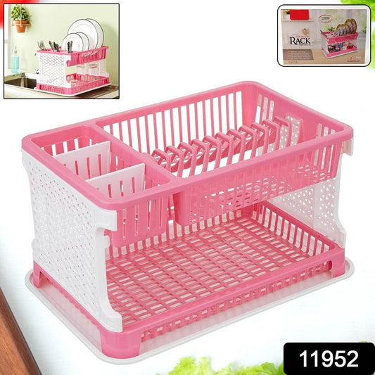 Plastic Kitchen Organizer Rack with Water Storing Tray - Gadgetspiremart